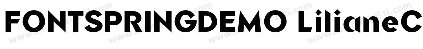 FONTSPRINGDEMO LilianeClasseMediumR字体转换